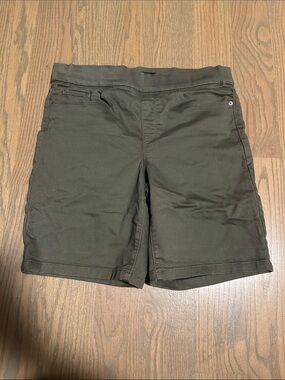 DKNY Olive Green Men's Pull-On Hybrid Shorts